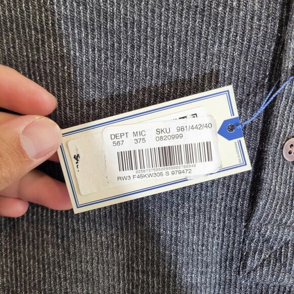 ROWM Henley Shirt Mens Small Heathered Gray Long Sleeve 1/4 Button NEW NWT - Picture 6 of 8